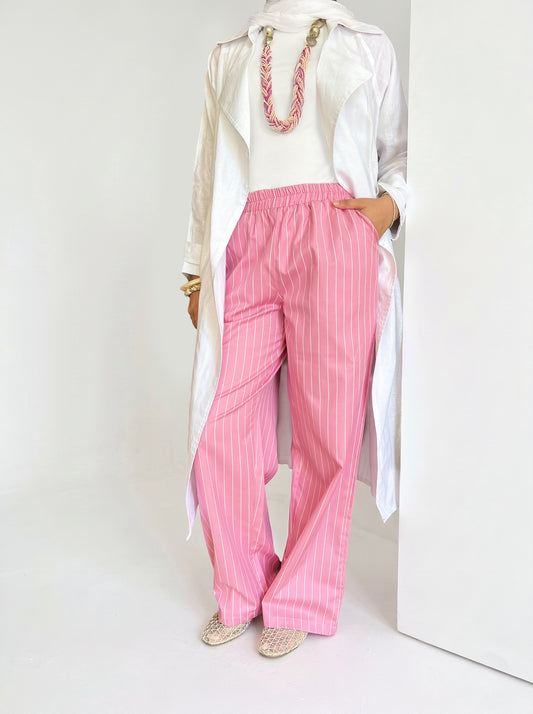 Striped Pants - Pink